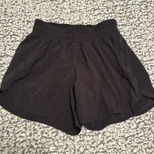Black Lululemon Track That shorts- size 6